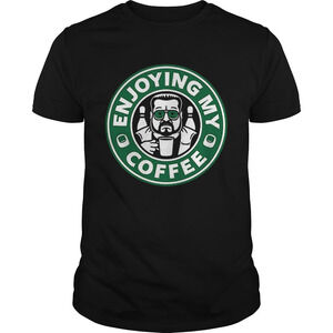 Walter Sobchak Enjoying My Coffee Starbucks Logo Shirt